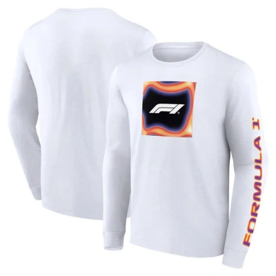 Fanatics Branded White Formula 1 Heat Map Long Sleeve T-shirt