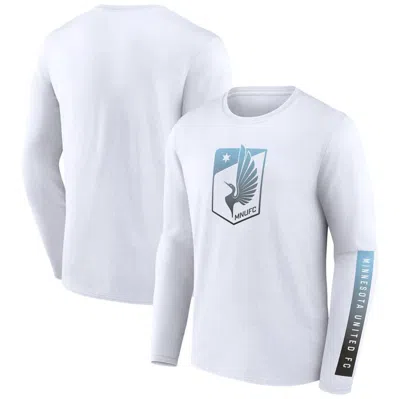 Fanatics Branded White Minnesota United Fc Long Sleeve T-shirt