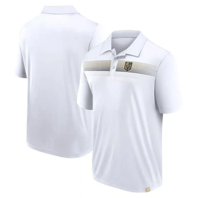 Fanatics Branded White Vegas Golden Knights Victory For Us Interlock Polo