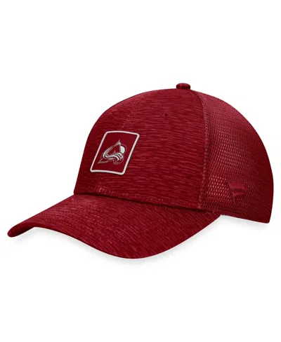 Fanatics Branded Women's Burgundy Colorado Avalanche Authentic Pro Road Trucker Adjustable Hat In Dark Garnt