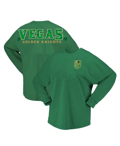 FANATICS BRANDED WOMEN'S KELLY GREEN VEGAS GOLDEN KNIGHTS ST. PATRICK'S DAY SPIRIT JERSEY T-SHIRT