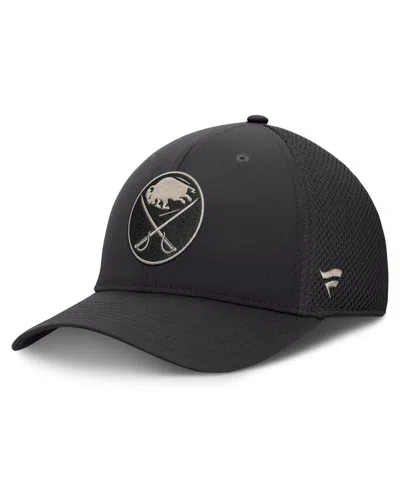 Fanatics Buffalo Sabres Stretch Fit Meshback Baseball Cap In Charcoal