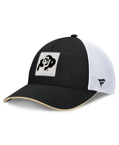 Fanatics Colorado Buffaloes Matter Flex 5-panel Stretch Fit Baseball Cap In Black,white
