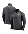 Fanatics Darius Rucker Collection By  Men's Black Las Vegas Raiders Tonal Quarter-zip Jacket In Black