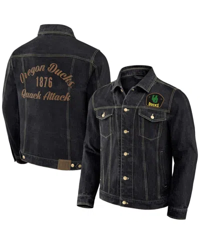 Fanatics Darius Rucker Collection By  Men's Black Oregon Ducks Button-up Denim Jacket