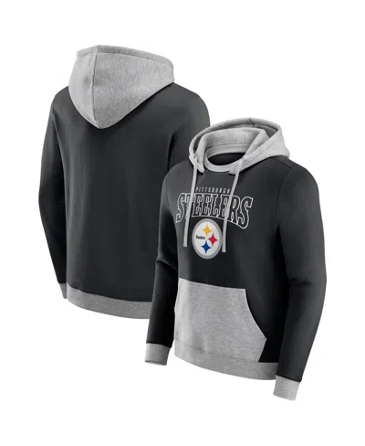 Fanatics Darius Rucker Collection By  Men's Black Pittsburgh Steelers Coaches Hoodie In Gray