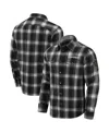 Fanatics Darius Rucker Collection By  Men's Black Vegas Golden Knights Flannel Plaid Full-snap Shirt In Multi