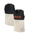 Fanatics Darius Rucker Collection By  Men's Black/cream Baltimore Orioles Color Block Tank Top In Black