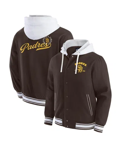 Fanatics Darius Rucker Collection By  Men's Brown San Diego Padres Full-snap Hooded Jacket