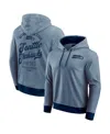 Fanatics Darius Rucker Collection By  Men's College Navy Seattle Seahawks Tonal Knit Pullover Hoodie In Blue