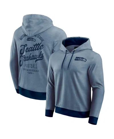 Fanatics Darius Rucker Collection By  Men's College Navy Seattle Seahawks Tonal Knit Pullover Hoodie In Blue