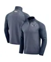 Fanatics Darius Rucker Collection By  Men's College Navy Seattle Seahawks Tonal Quarter-zip Jacket In Gray