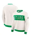 Fanatics Darius Rucker Collection By  Men's Cream Dallas Stars Color Block Pullover Sweatshirt In Multi