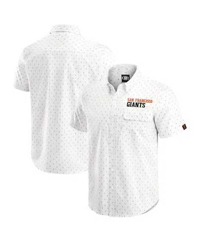 Fanatics Darius Rucker Collection By  Men's Cream San Francisco Giants Printed Button-down Shirt In White