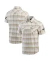 Fanatics Darius Rucker Collection By  Men's Gray Philadelphia Eagles Plaid Full-snap Shirt In Cream