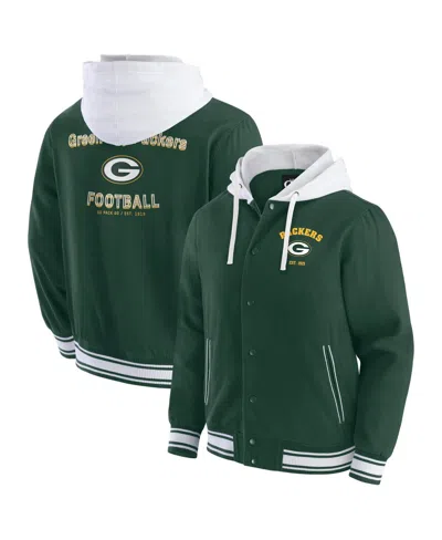Fanatics Darius Rucker Collection By  Men's Green Green Bay Packers Full-snap Hoodie Jacket