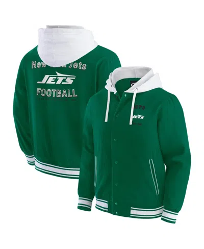 Fanatics Darius Rucker Collection By  Men's Green New York Jets Full-snap Hoodie Jacket