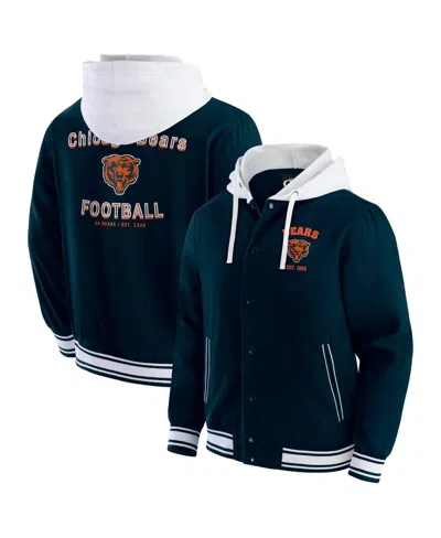 Fanatics Darius Rucker Collection By  Men's Navy Chicago Bears Full-snap Hoodie Jacket In Green