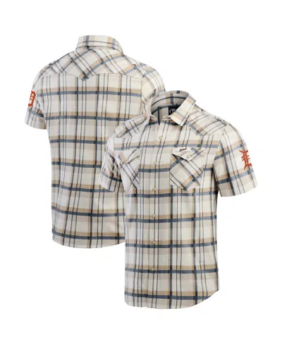 Fanatics Darius Rucker Collection By  Men's Navy Detroit Tigers Plaid Full-snap Shirt