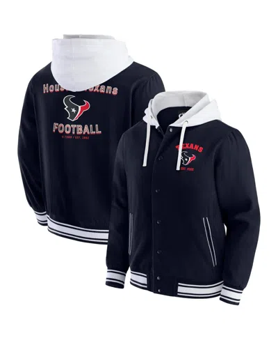 Fanatics Darius Rucker Collection By  Men's Navy Houston Texans Full-snap Hoodie Jacket In Blue