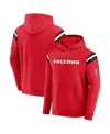 Fanatics Darius Rucker Collection By  Men's Red Atlanta Falcons Football Washed Pullover Hoodie In Red