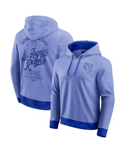 Fanatics Darius Rucker Collection By  Men's Royal Los Angeles Rams Tonal Knit Pullover Hoodie In Blue