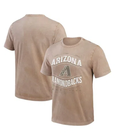 Fanatics Darius Rucker Collection By  Men's Tan Arizona Diamondbacks Sun Faded T-shirt In Brown