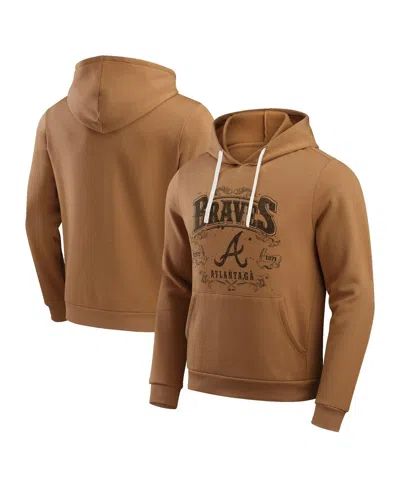Fanatics Men's Tan Michigan Wolverines Camp Fleece Tri-blend Pullover Hoodie
