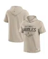 Fanatics Darius Rucker Collection By  Men's Tan Baltimore Orioles Hooded T-shirt In Brown