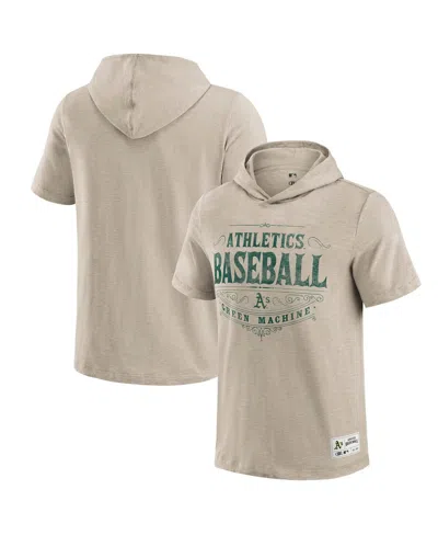 Fanatics Darius Rucker Collection By  Men's Tan Oakland Athletics Hooded T-shirt In Nude