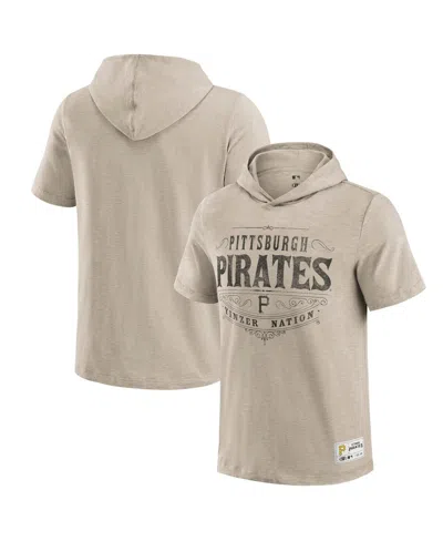 Fanatics Darius Rucker Collection By  Men's Tan Pittsburgh Pirates Hooded T-shirt In Brown
