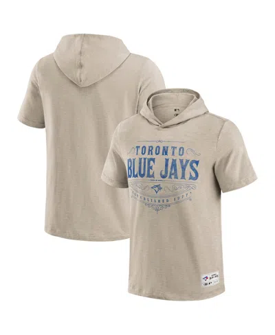 Fanatics Darius Rucker Collection By  Men's Tan Toronto Blue Jays Hooded T-shirt In Brown
