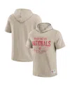 Fanatics Darius Rucker Collection By  Men's Tan Washington Nationals Distressed Hoodie T-shirt In Brown