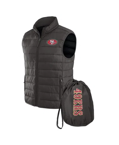 Fanatics Darius Rucker Collection By  X Nfl Men's Black San Francisco 49ers Packable Full-zip Vest Wi