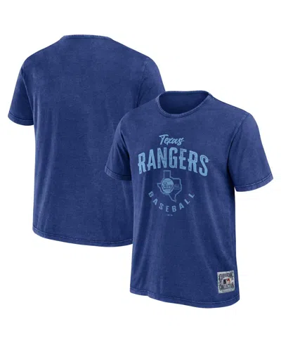 Fanatics Darius Rucker Men's Collection By  Royal Texas Rangers Cooperstown Collection Washed T-shirt