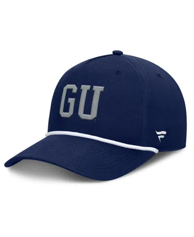 Fanatics Georgetown Hoyas Foul Ball Rope Adjustable Hat In Navy