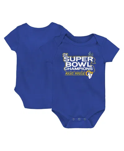 Fanatics Babies' Infant Boys And Girls  Branded Royal Los Angeles Rams Super Bowl Lvi Champions Parade Bodysu