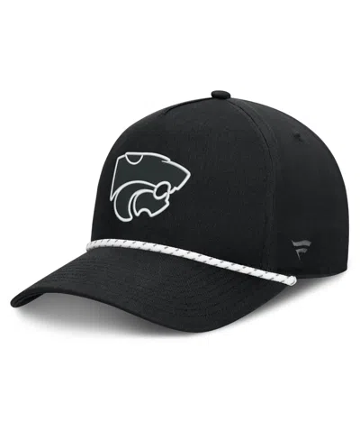 Fanatics Kansas State Wildcats Undertone Rope Baseball Cap In Black,white