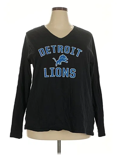 Pre-owned Fanatics Long Sleeve Top Black Crew Neck Tops