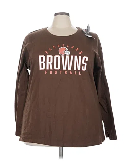 Pre-owned Fanatics Long Sleeve T-shirt In Brown