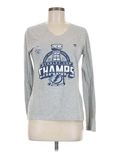 Pre-owned Fanatics Long Sleeve T-shirt In Silver