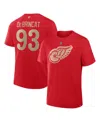 Fanatics Men's Alex De Brincat Red Detroit Red Wings Centennial Authentic Stack Name Number T-shirt In Red