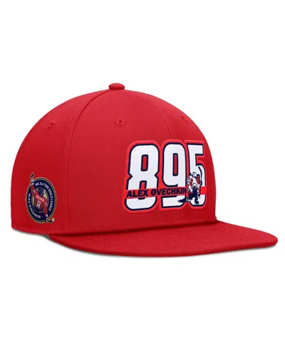 Fanatics Men's Alexander Ovechkin Red Washington Capitals Nhl All-time Leading Goal Scorer Snapback Hat
