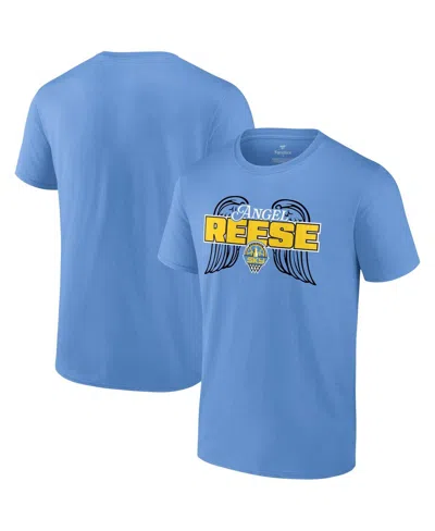 Fanatics Men's And Women's Angel Reese Sky Blue Chicago Sky Draft T-shirt In Light Blue