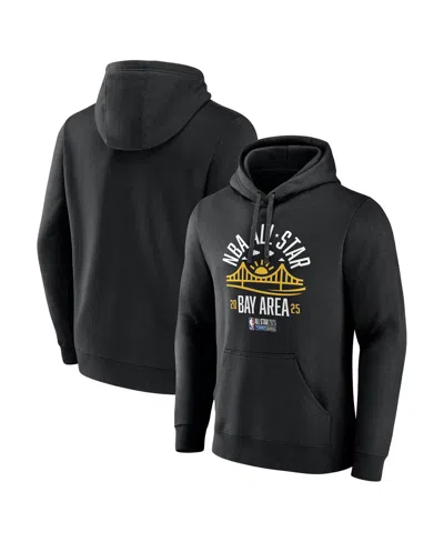 Fanatics Men's And Women's Black 2025 Nba All-star Game Bay Bridge Pullover Hoodie In Gray
