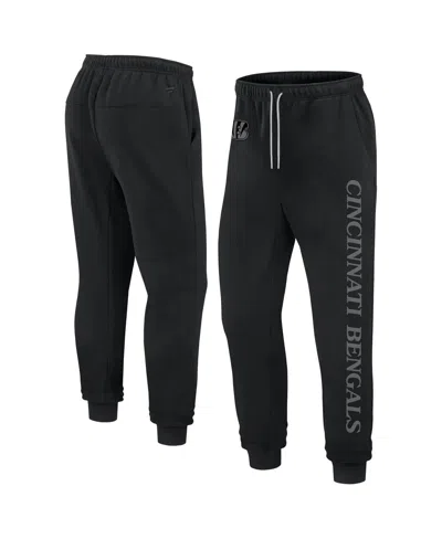 Fanatics Men's And Women's Black Cincinnati Bengals Elements Phenom Fleece Jogger Pants
