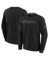 Fanatics Men's And Women's Black Cincinnati Bengals Elements Unlimited Fleece Pullover Sweatshirt In Black