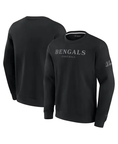Fanatics Men's And Women's Black Cincinnati Bengals Elements Unlimited Fleece Pullover Sweatshirt