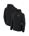 Fanatics Men's And Women's Black Cincinnati Bengals Front Office Tonal Tri-blend Pullover Hoodie In Black