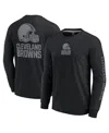 Fanatics Men's And Women's Black Cleveland Browns Elements Strive Long Sleeve T-shirt In Black